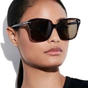 New! TOM FORD Faye-02 Sunglasses Polarized TF788 52H, 56 18 140 .P3  No CASE